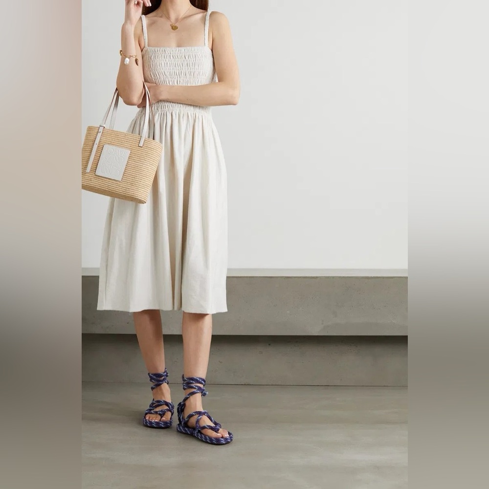 Faithfull the Brand Camden Cotton Terry Midi Dress